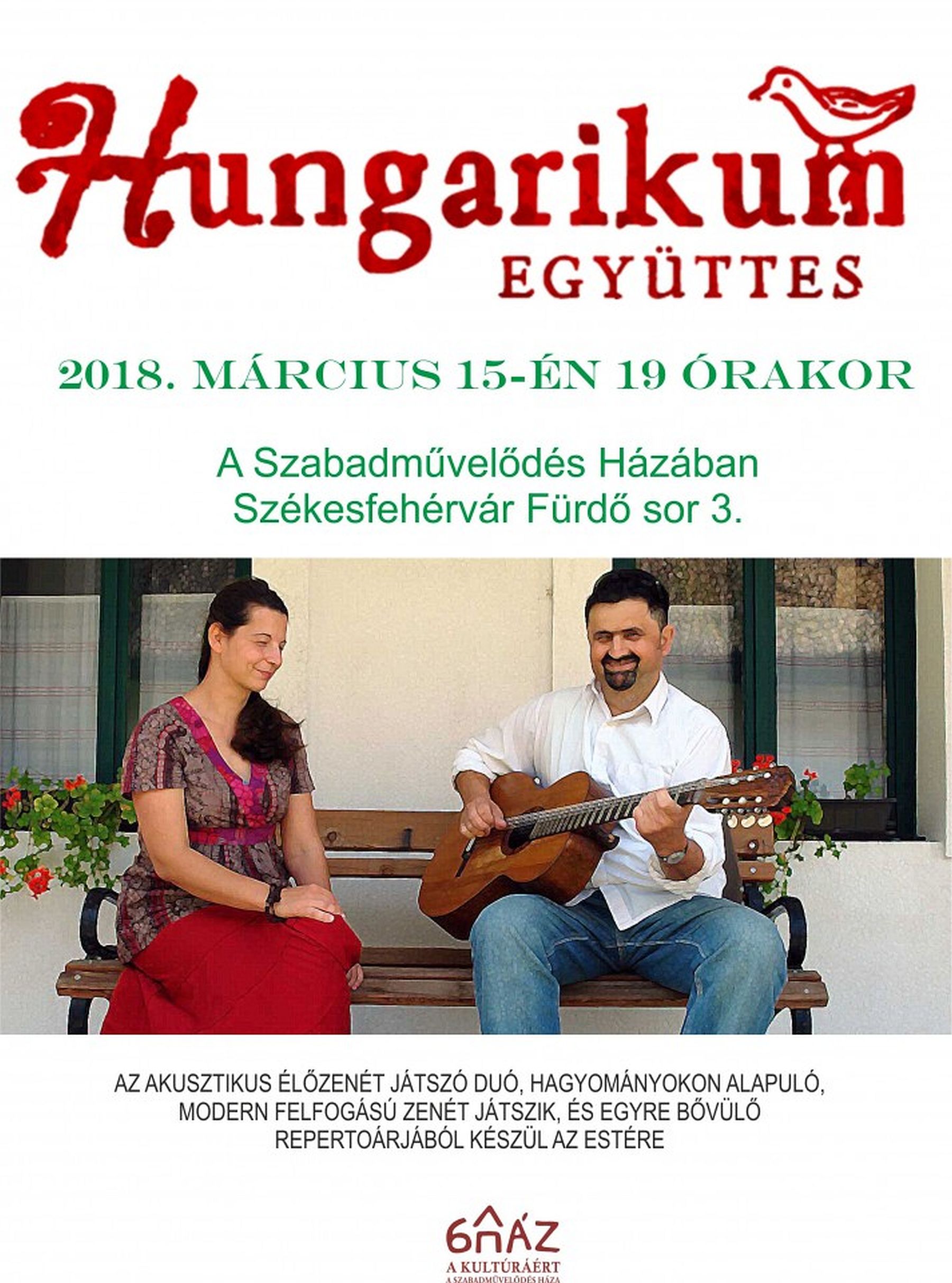 Hungarikum koncert lesz március 15-én A Szabadművelődés Házában